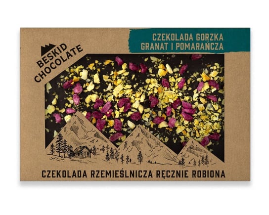 Czekolada Gorzka Z Pomarańczą I Granatem Beskid Chocolate