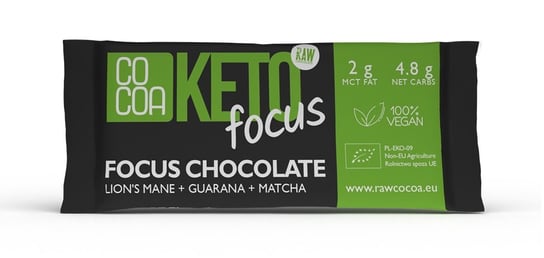 CZEKOLADA KETO FOCUS BIO 40 g - COCOA Cocoa