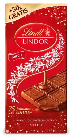 Czekolada LINDT Lindor Milch mleczna z nadzieniem 150g Lindt