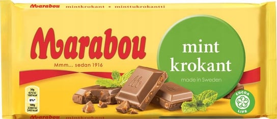 Czekolada Marabou Mint Krokant Mondelez