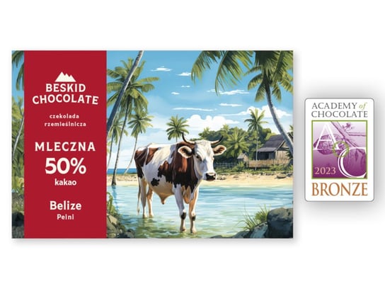 Czekolada Mleczna Belize 50% Beskid Chocolate