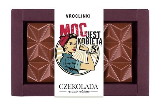 Czekolada mleczna bez cukru bez dodatków - Dzień Kobiet Vroclinki Vroclinki - Wrocławskie Praliny