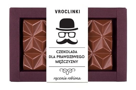 Czekolada mleczna bez cukru bez dodatków - Dzień Mężczyzn Vroclinki Vroclinki - Wrocławskie Praliny