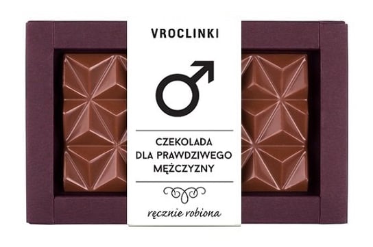 Czekolada mleczna bez dodatków - Dzień Mężczyzn Vroclinki Vroclinki - Wrocławskie Praliny