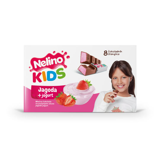 Czekolada Mleczna Nelino Kids Strawberry Filling 100 G Nelino