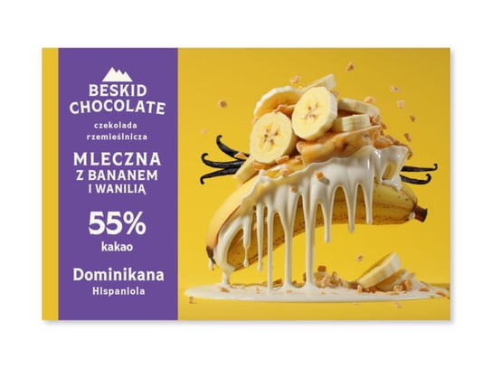 Czekolada Mleczna Z Bananem I Wanilią Beskid Chocolate