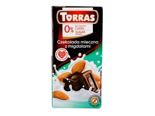 Czekolada mleczna z migdałami 75g Torras Vivio