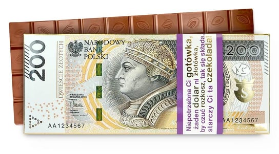 Czekolada Premium 013 Banknot (200Zł) Kukartka