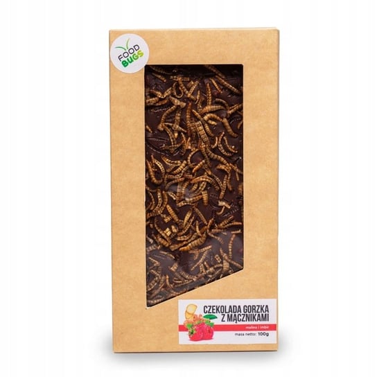 Czekolada z robaczkami - Malina/Imbir - 100 g - Prezent Wielkanocny Inna marka