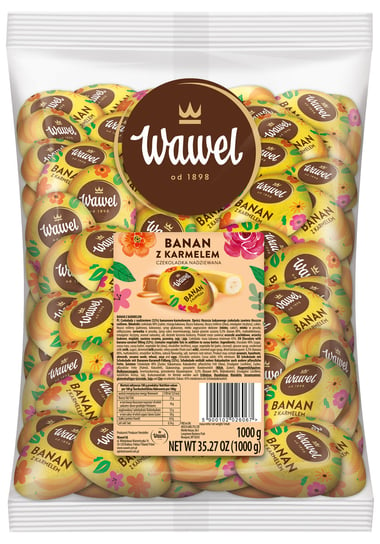 Czekoladka nadziewana Banan z karmelem Wawel 1kg Wawel