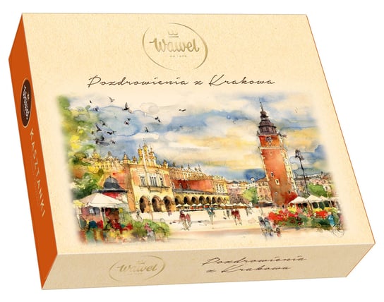 Czekoladki Kasztanki Bombonierka z wizerunkiem Krakowa Wawel 330g Wawel