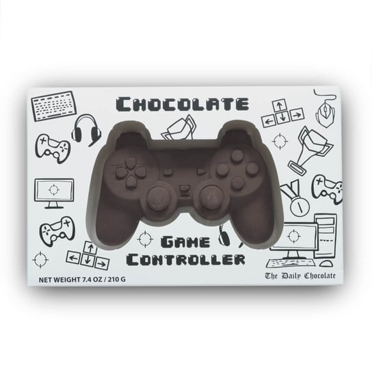 Czekoladowy pad - słodki kontroler z ciemnej czekolady min. 60% w stylowym pudełku, pomysł na podarunek dla starszego i młodszego gracza, gamera i nie tylko Cup&You