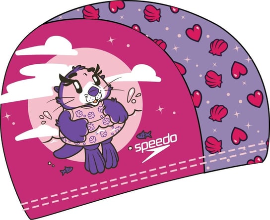 Czepek Pływacki Dziecięcy Speedo Printed Character Cap Dark Pink Speedo