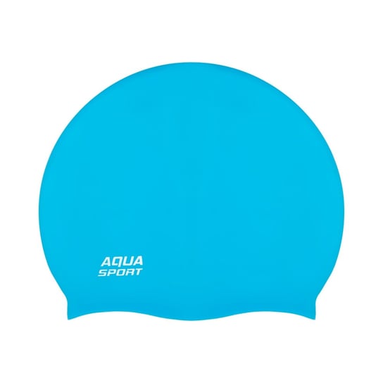 Czepek pływacki na basen silikonowy dla dorosłych Aqua-Sport Monocap 2.0 Light Blue AQUA SPORT