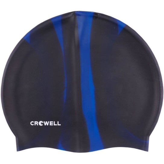 Czepek Pływacki Silikonowy Crowell Multi Flame Czarno-Niebieski Kol.01 Crowell