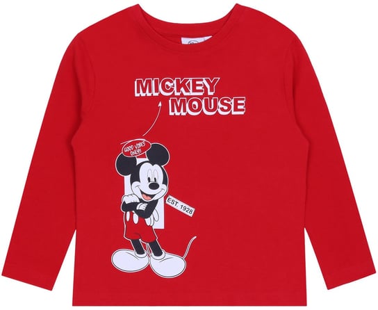 Czerwona bluzka z nadrukiem Myszki Mickey DISNEY Disney