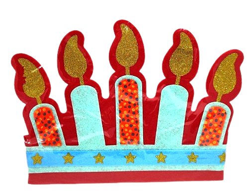 Czerwona korona urodzinowa. Obwód: 50-53 cm Inna marka
