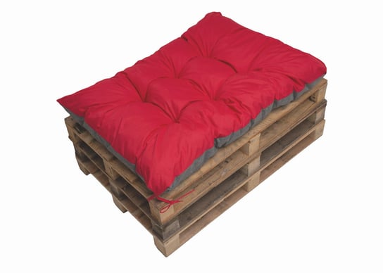 Czerwona poduszka na paletę, 120x50, poduszka na meble ogrodowe z palet, poduszka do ogrodu, poduszka zewnętrzna/ Setgarden Inna marka