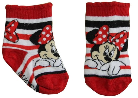 Czerwone skarpetki niemowlęce Minnie Mouse Disney