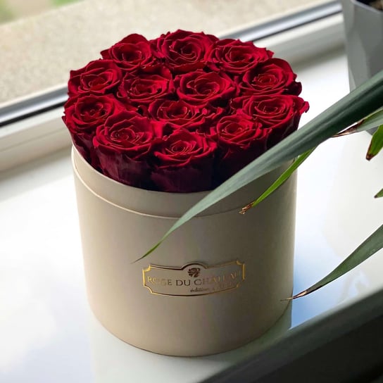 Czerwone Wieczne Róże w Brzoskwiniowym Flowerboxie Inna marka