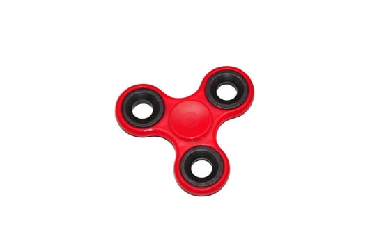 Czerwono/czarny antystresowy spinner  fidget spinner. Zabawki Sensoryczne