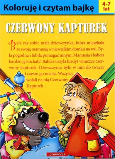 Czerwony Kapturek. Koloruję i czytam bajkę Żukowski Jarosław