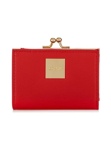 Czerwony mały portfel damski POREC-0365-42 OCHNIK