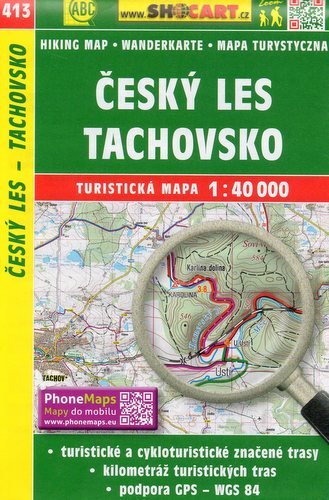 Czeski Las, Tachovsko. Mapa 1:40 000 SHOCart