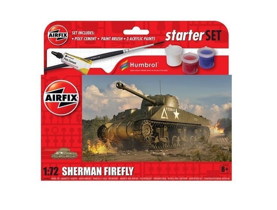 Czołg Sherman Firefly zestaw z farbami Airfix