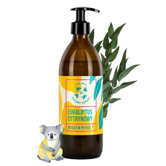 CZTERY SZPAKI Mydło w płynie naturalne - Eukaliptus Cytrynowy 500 ml Mydlarnia Cztery Szpaki