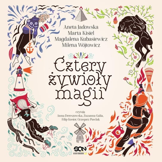 Cztery żywioły magii - audiobook Jadowska Aneta, Kubasiewicz Magdalena, Kisiel Marta, Wójtowicz Milena