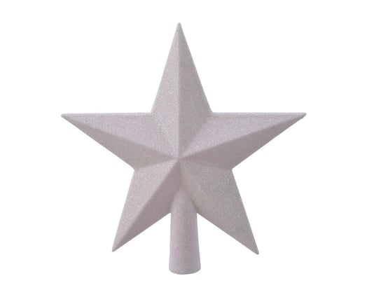 Czubek choinkowy KAEMINGK, gwiazda, biały, 4,2x19x19 cm Kaemingk