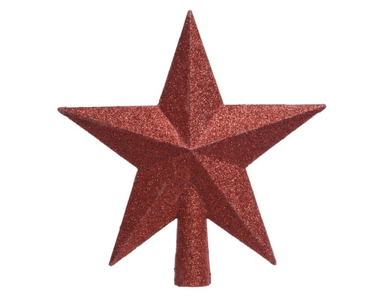 Czubek gwiazda na choinkę betlejemska czerwona choinkowa Kaemingk