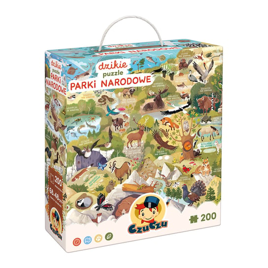CzuCzu Dzikie puzzle Parki narodowe dla dzieci 6+ Opracowanie zbiorowe