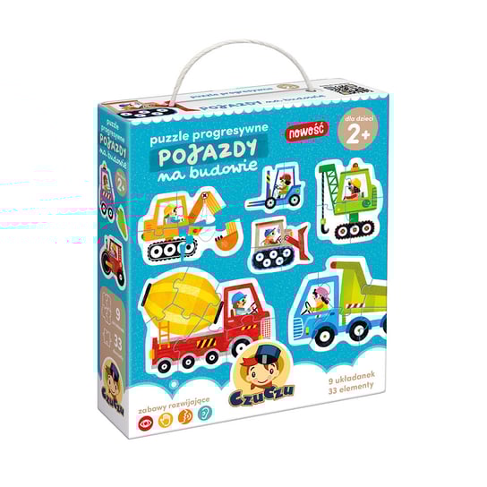 CzuCzu. Puzzle progresywne. Pojazdy na budowie Opracowanie zbiorowe