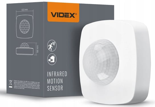 Czujnik ruchu i światła na podczerwień Videx VL-SPC24W 1200W 2000Lx Videx