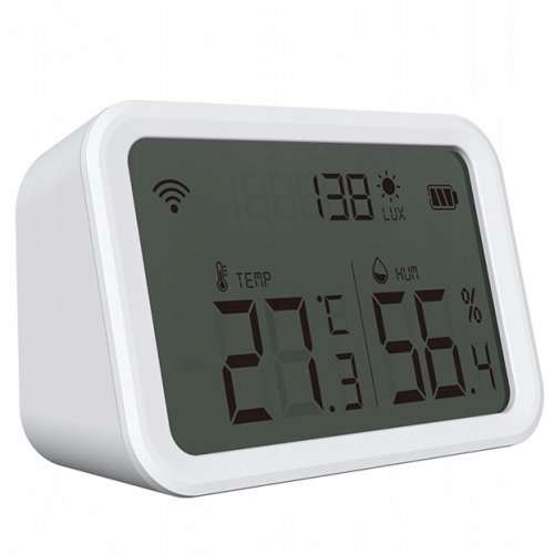Czujnik Temperatury Światła Wilgotności Wifi Tuya Smart Home Tuya