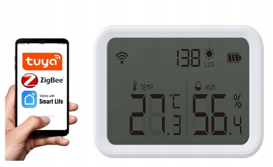 Czujnik Temperatury Wilgotności Wifi Tuya Zigbee Smart Home Inna marka