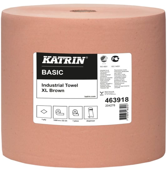Czyściwo Papierowe Katrin Basic Xl Brown, 1W Brązowe, Opakowanie 1 Rolka Metsa Tissue