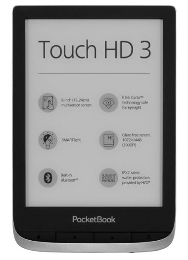 Czytnik e-booków Pocketbook Touch HD3, szary Pocketbook