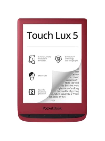 Czytnik eBook - PocketBook Touch Lux 5 Ruby Red Pocketbook