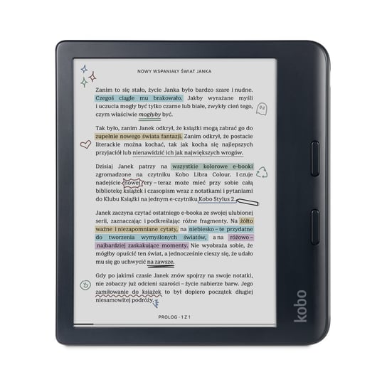 Czytnik ebooków KOBO Libra Colour, czarny Kobo