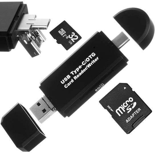 Czytnik Kart 5w1 SD MicroSD USB USB-C MicroUSB TF ISO TRADE Iso Trade