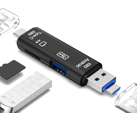 Czytnik kart microSD gniazdo USB type C / micro USB / USB 2.0 Inna marka