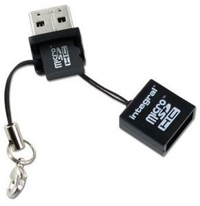 Czytnik kart pamięci INTEGRAL microSD/microSDHC USB Reader Integral