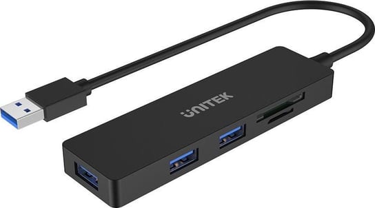 Czytnik kart pamięci Unitek HUB USB 3X3.1 GEN 1, SD MICROSD H1108A Unitek