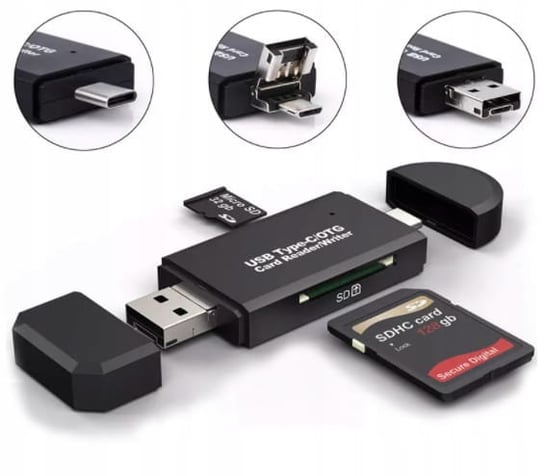 Czytnik Kart SD, Zenwire, 5w1 Pendrive micro USB-C OTG Zenwire