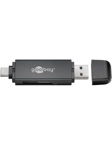Czytnik kart USB 3.0 - USB-C™ 2 w 1 Goobay