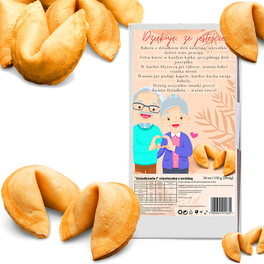 D&D Fun Cookies / Ciasteczko z wróżbą "Dziadkowie 1" 20 szt 120g Dzień babci, dzień dziadka Inna marka