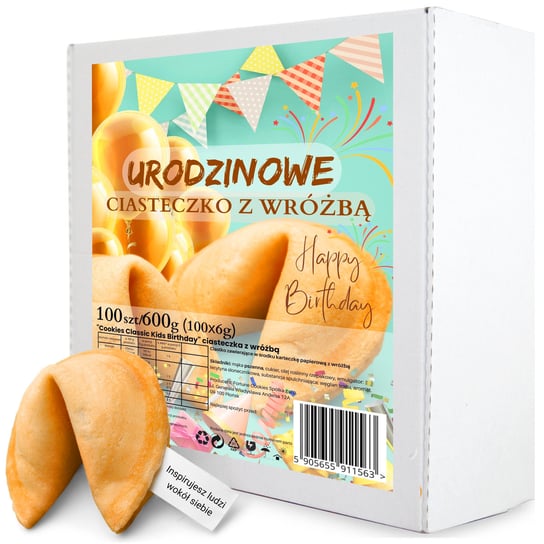 D&D Fun Cookies / Zestaw Ciasteczek "Cookies Classic Kids Birthday" 100 Sztuk 600G Inna marka